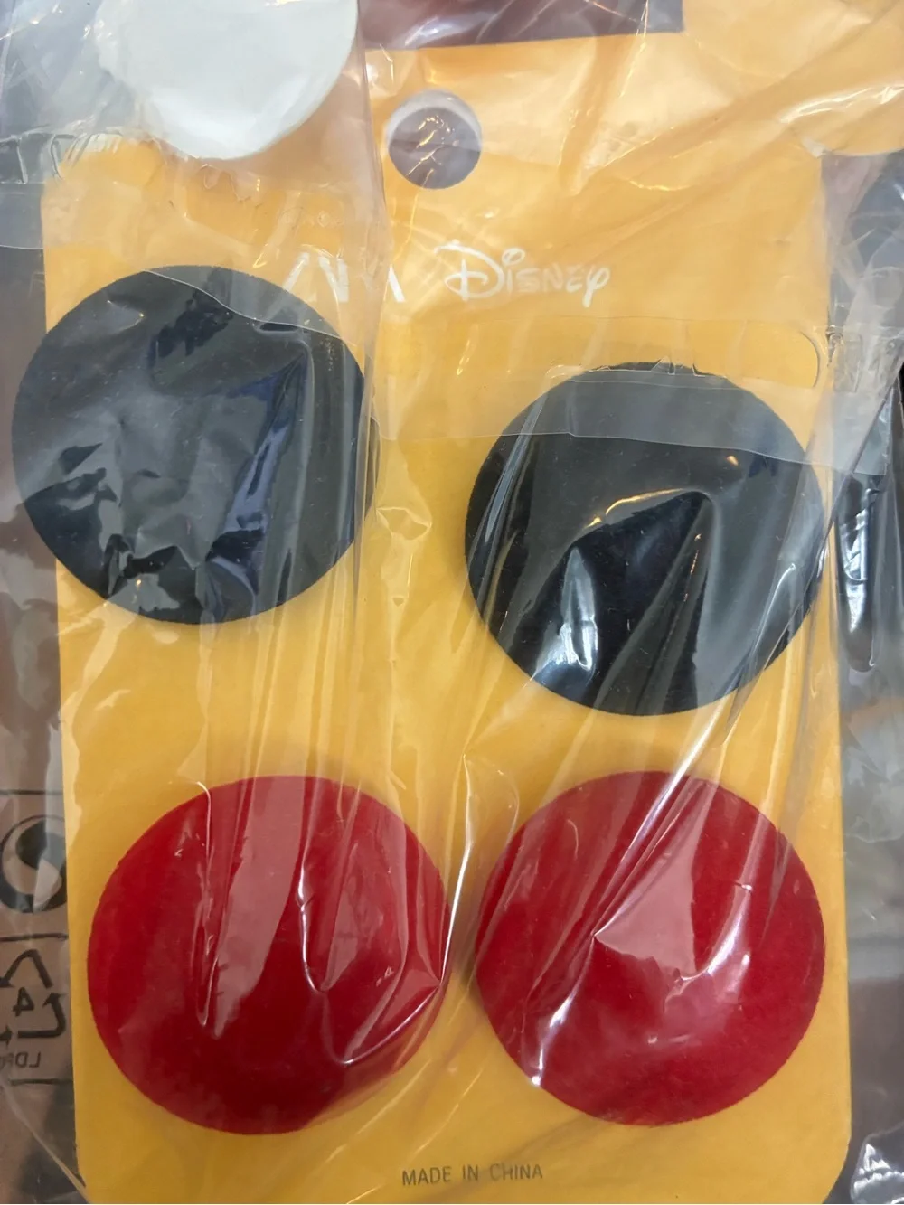 Zara x Disney Harry Lambert NWT 4 pack earrings red black